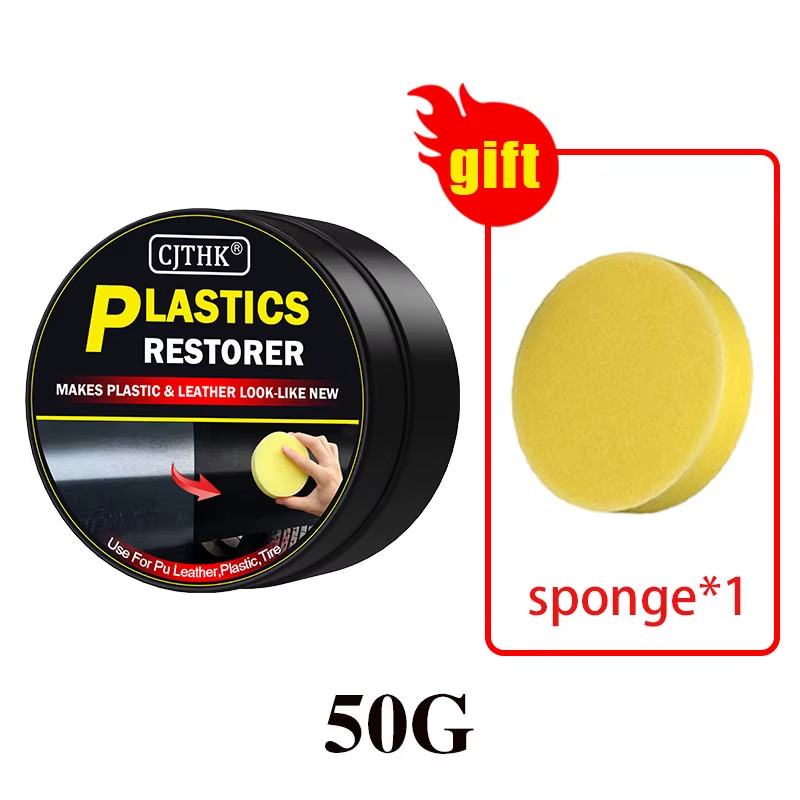 Car Plastic Restorer Universal Leather and Plastic Repair Polishing Wax Auto Int