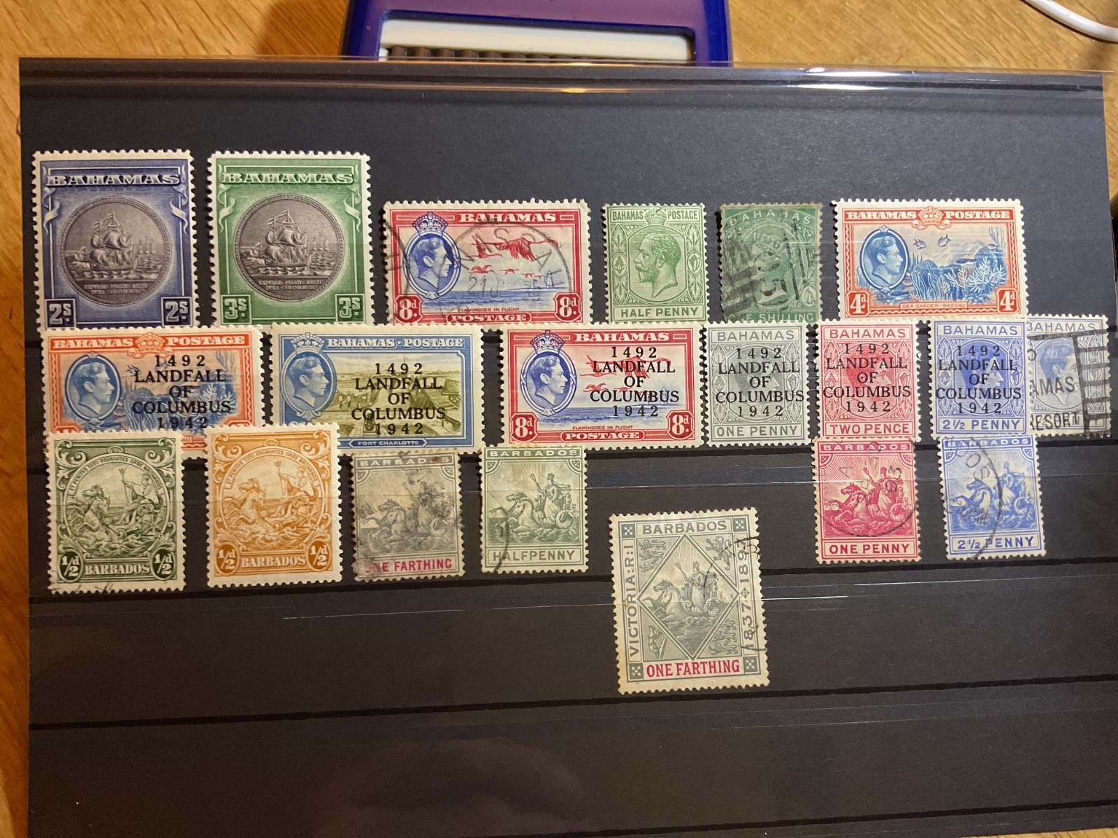 Bahamas  mounted mint or used stamps on 5 cards  B3111