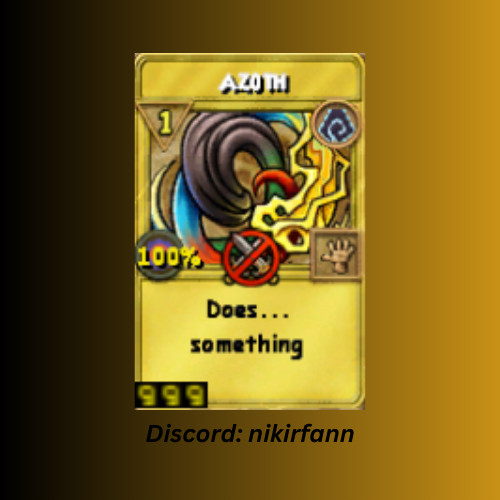 Wizard101 | 999 Azoth Treasure Cards | Fast Delivery Within Few Hours