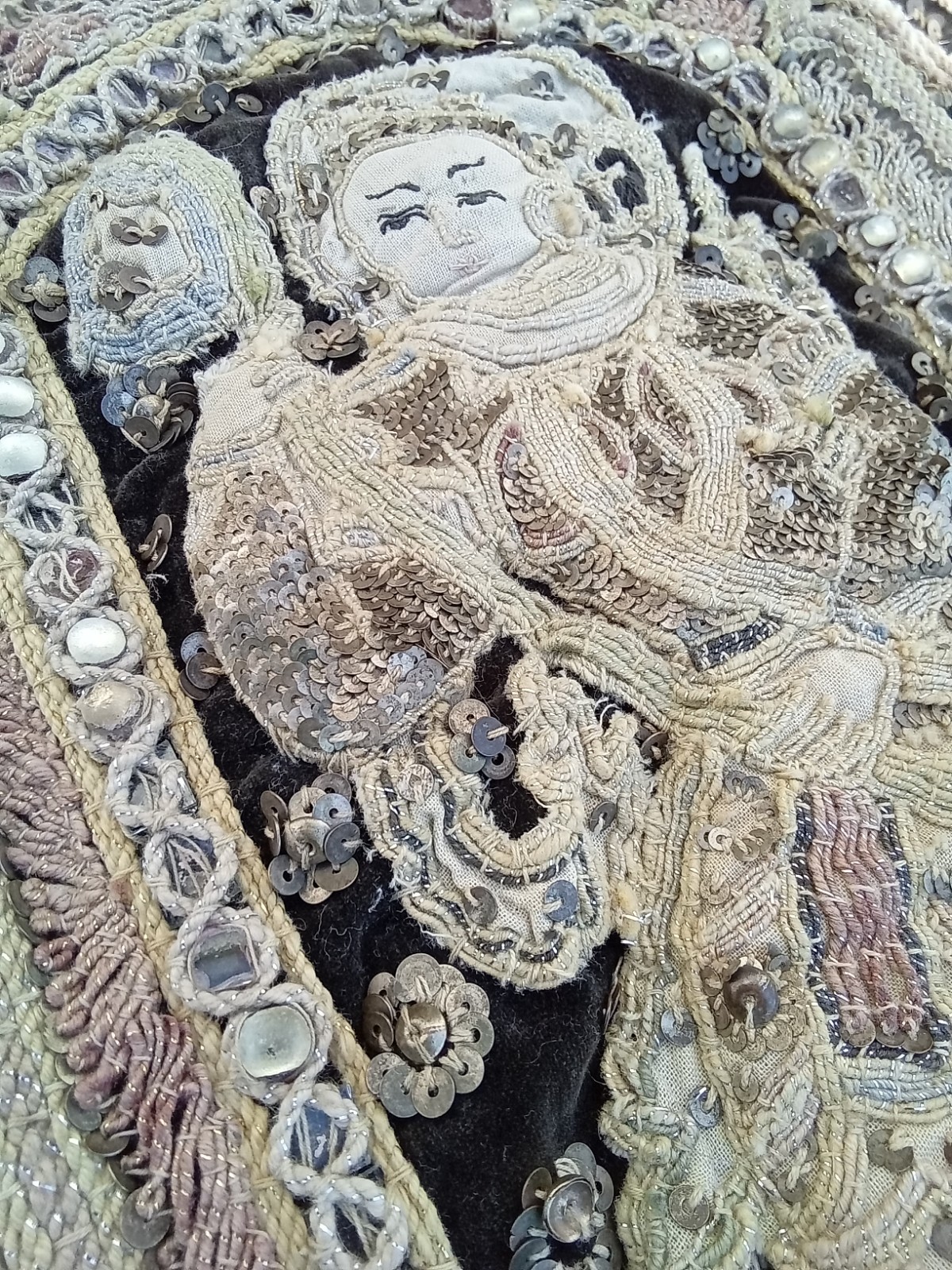 Vintage  Mythical Figure Scene Wall Hanging Tapestry Large 