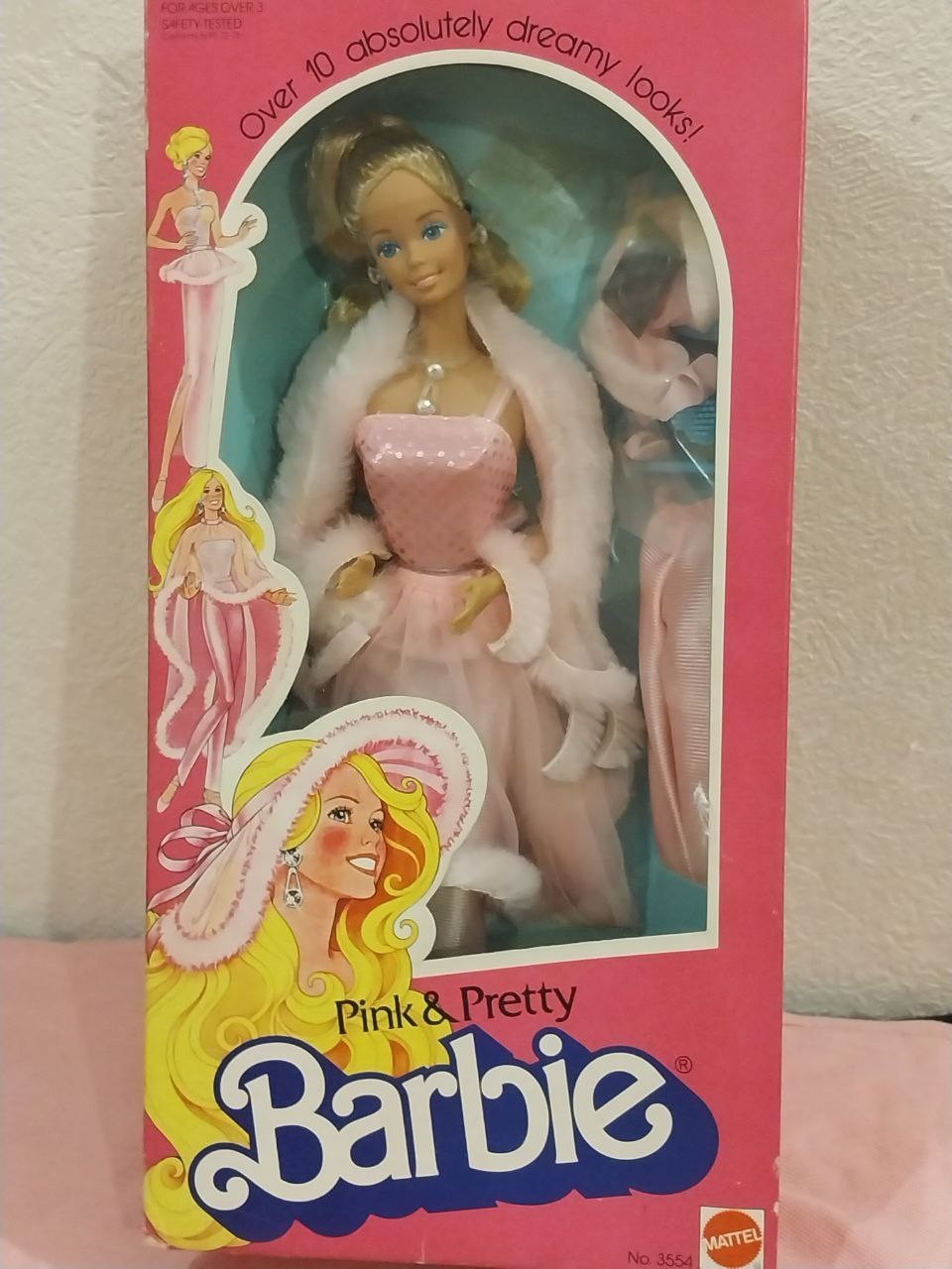 Mattel 1981 Pink & Pretty Barbie doll #3554