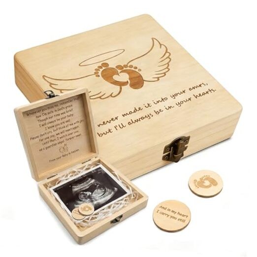 Miscarriage Memorial Box 6.3×6.3inch, Miscarriage Gifts for Moms, Infant Loss 