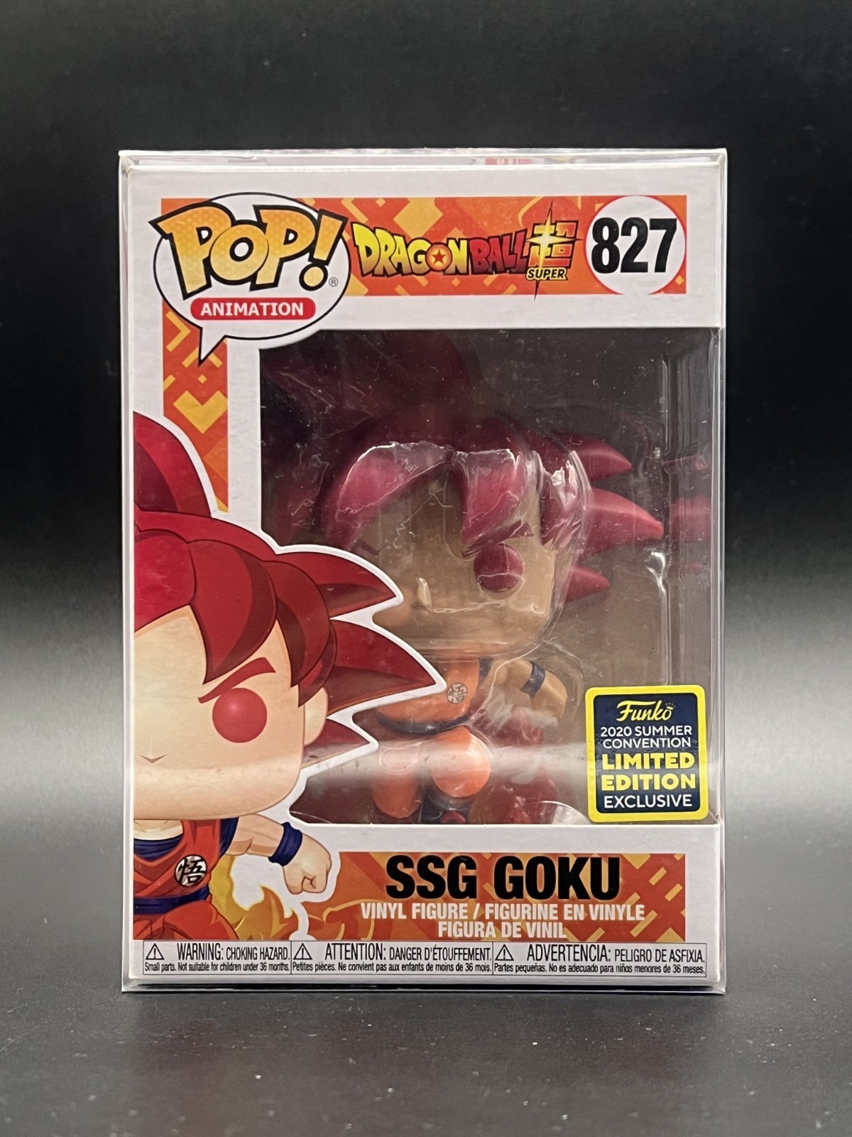 SSG Goku SDCC Exclusive 2020 #827 Funko POP! Animation: Dragon Ball