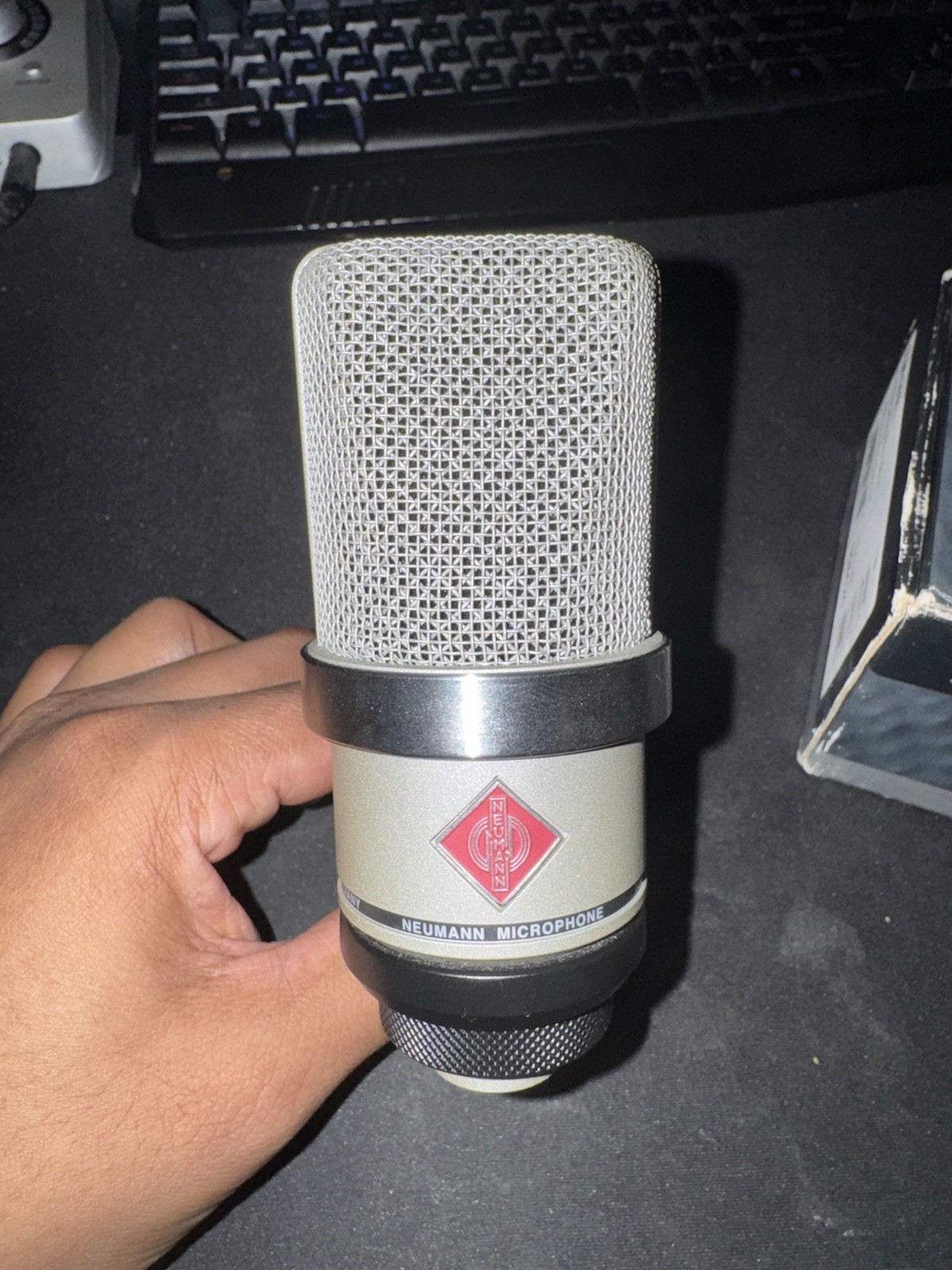 Neumann TLM 102 Large Diaphragm Cardioid Condenser Microphone Silver XLR 3 Pin