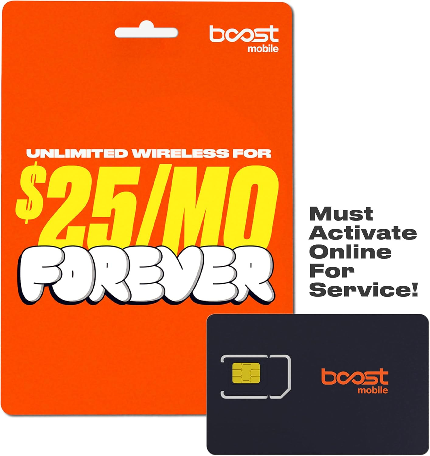 SIM Kit | $25/Mo Forever Unlimited Plan with Auto-Pay | Unlimited Talk, Text & D