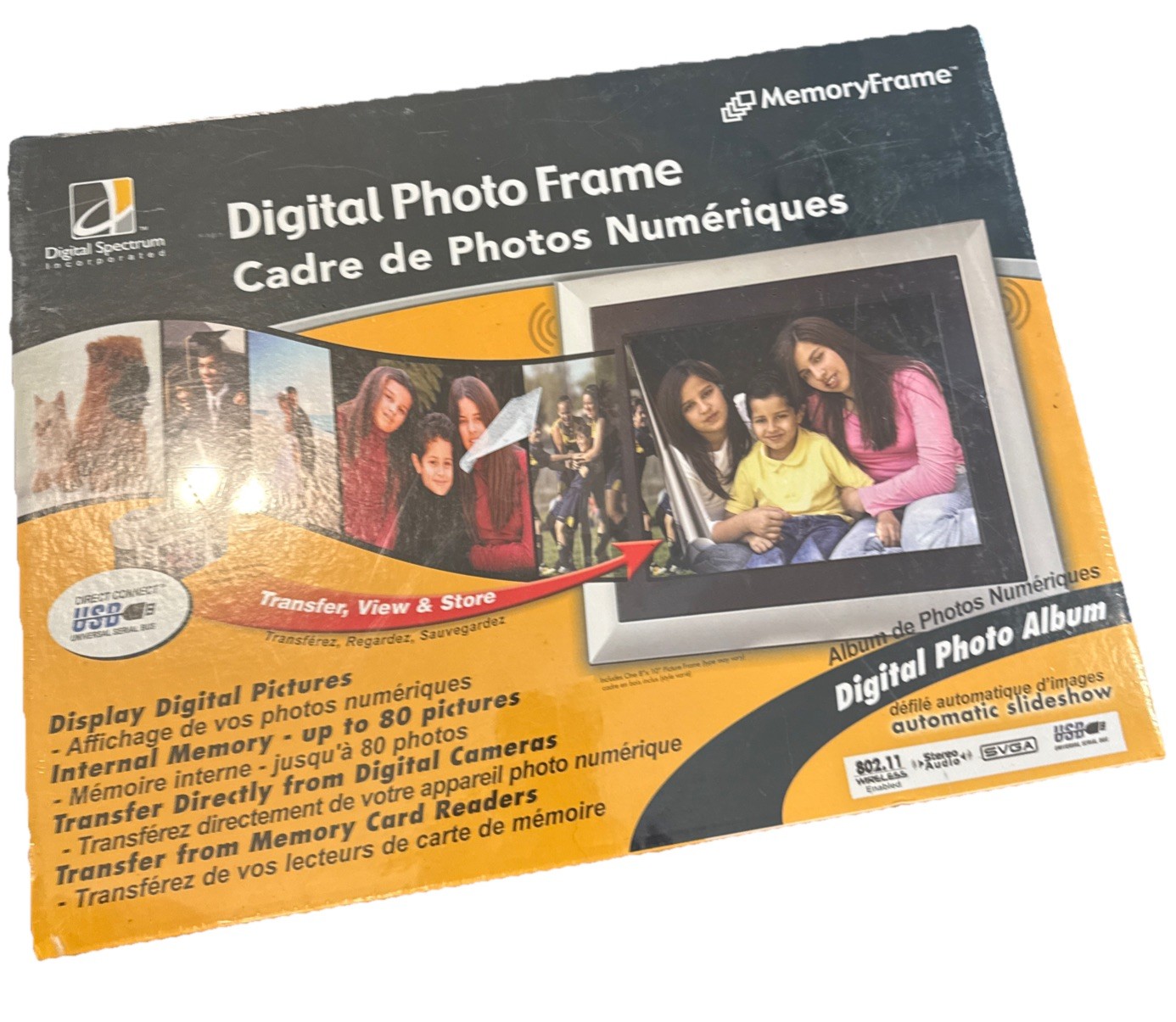 Digital Spectrum Photo Memory Picture Frame 8” X 10” BRAND NEW SEALED USB 80 Pic