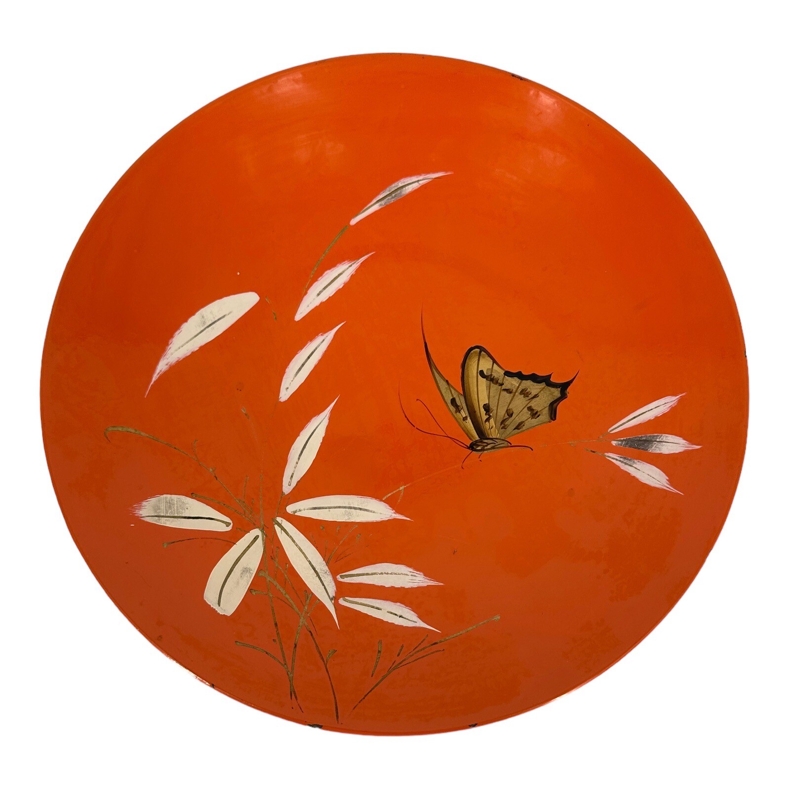 Catalina Wooden Ware Of California 10 3/4" Butterfly Serving Plate Tray Japan