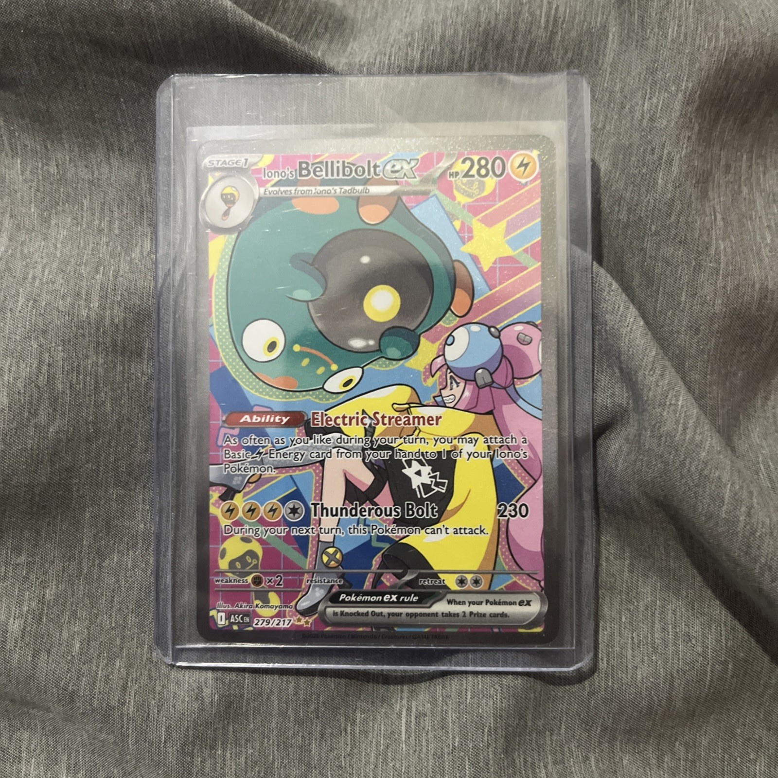 Pokemon Ascended Heroes Ionos Bellibolt ex 279/217 Special Illustration Rare SIR