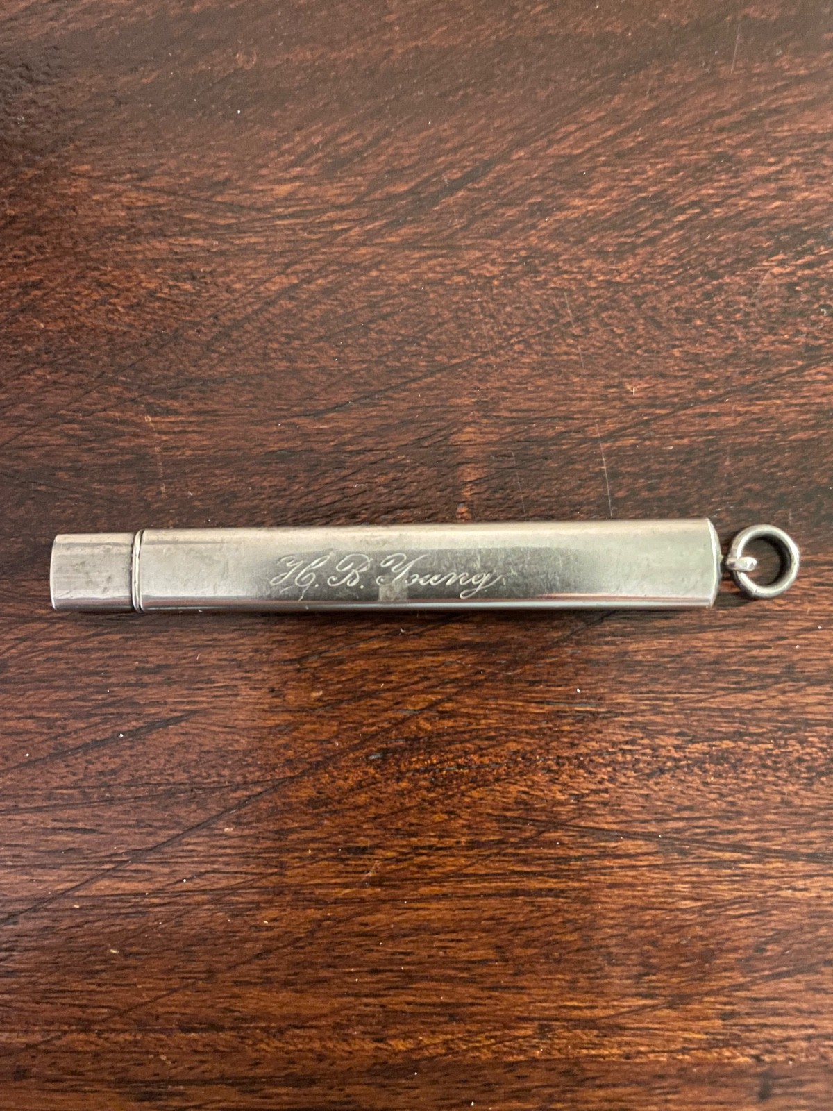 Victorian Chatelaine Silver Etui Needle Case or Pencil Holder c1900