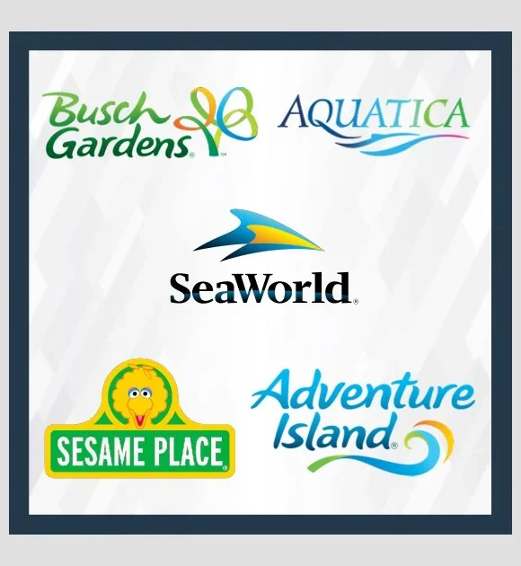 Seaworld Busch Gardens Sesame Place Friends & Family Season Passes