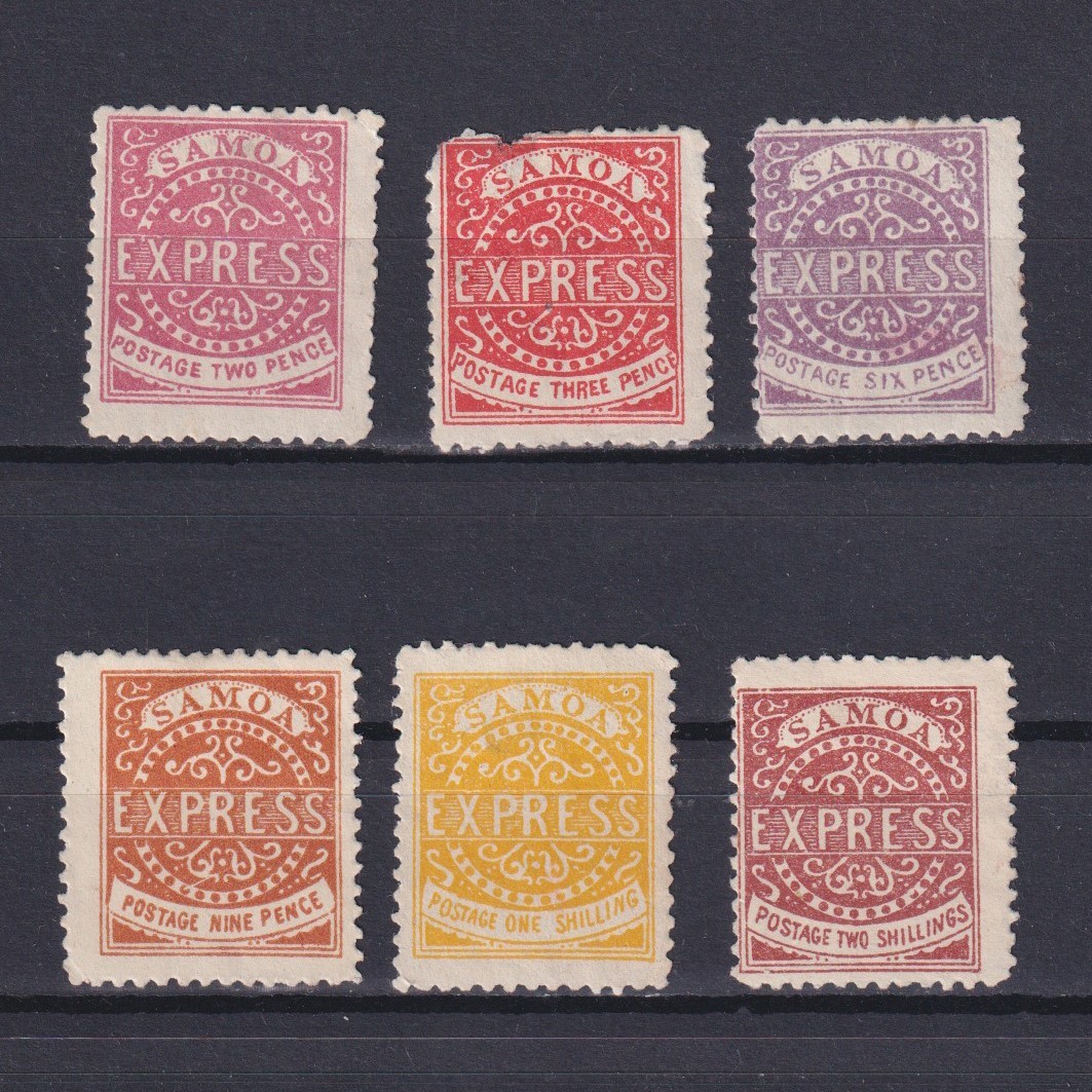 SAMOA 1877, Reprints, part set, MH/NG