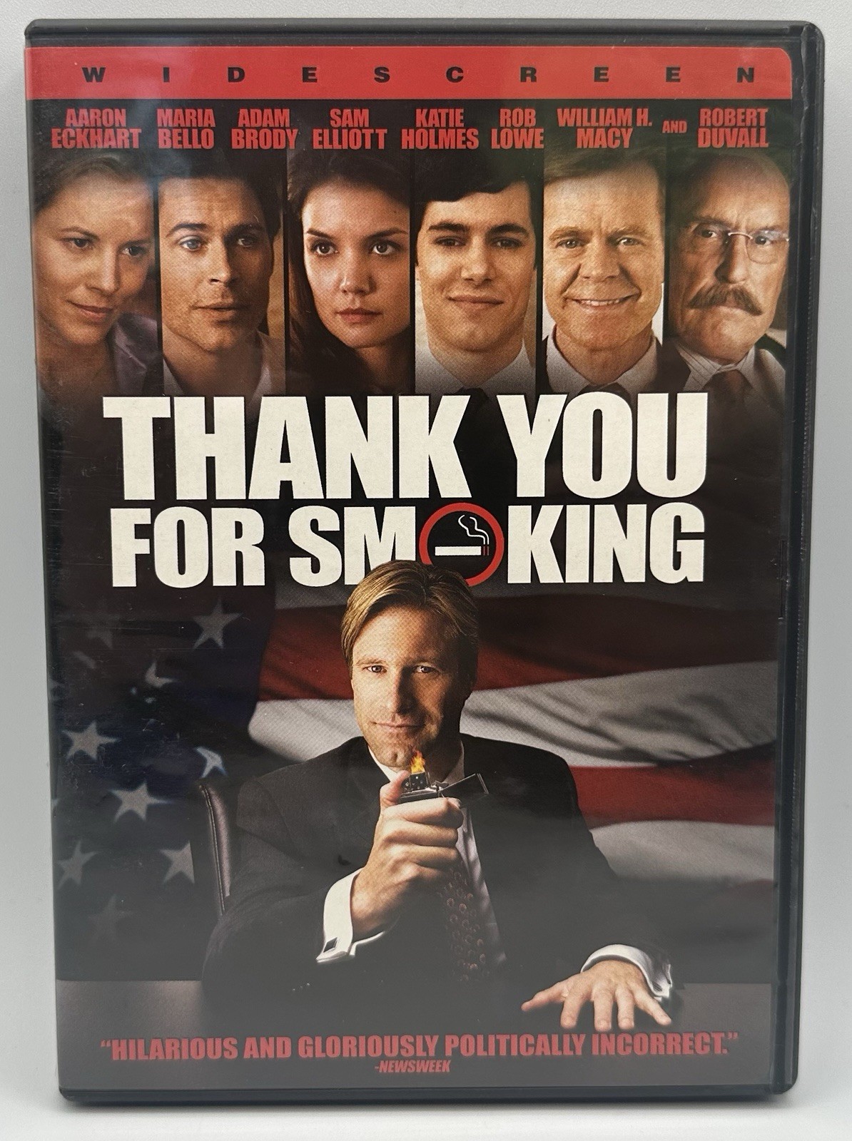 Thank You For Smoking DVD Widescreen Aaron Eckhart Robert Duvall Adam Brody 2009