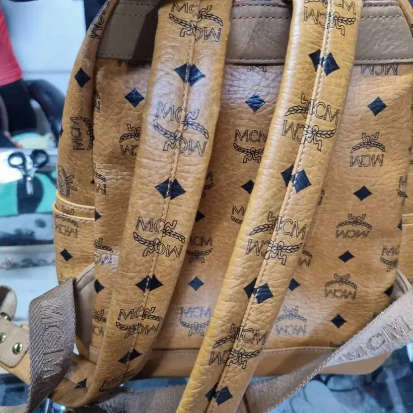 MCM Visetos Star Backpack Brown