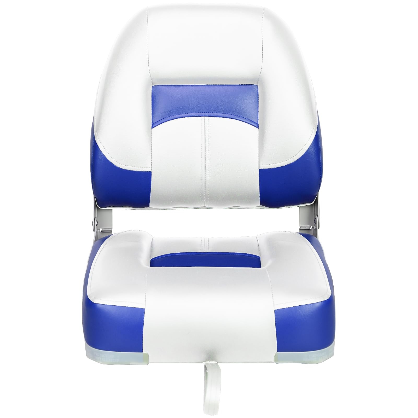 Tone Low Back Folding Boat Seats,White/Blue