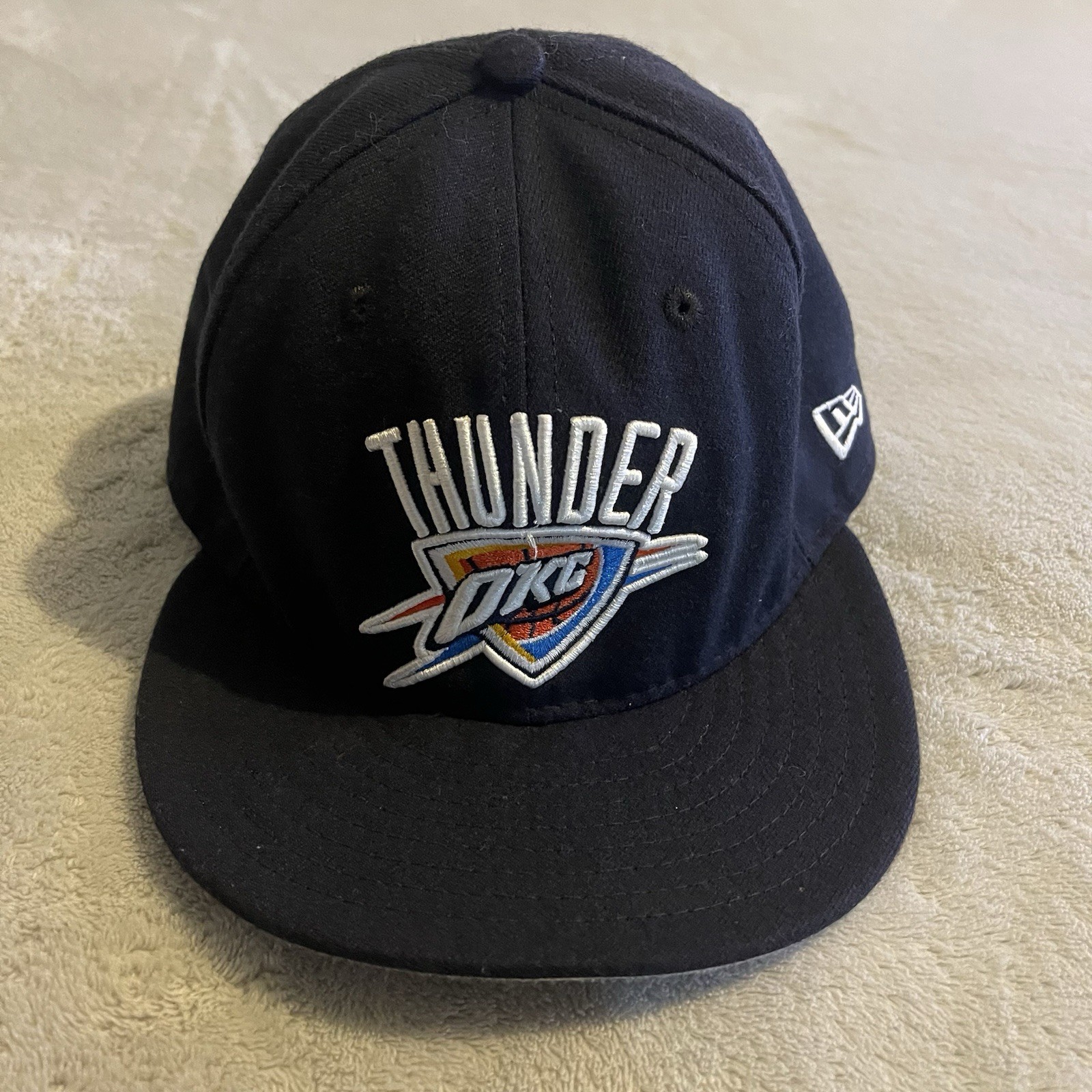 Vintage Oklahoma City Thunder Hat Men 7 3/8 Blue New Era 59fifty Snapback NBA