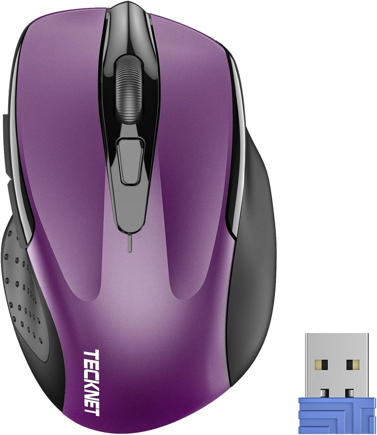 Wireless Mouse, 2.4G Ergonomic Optical Mouse, Computer Mouse for Laptop, PC, Com