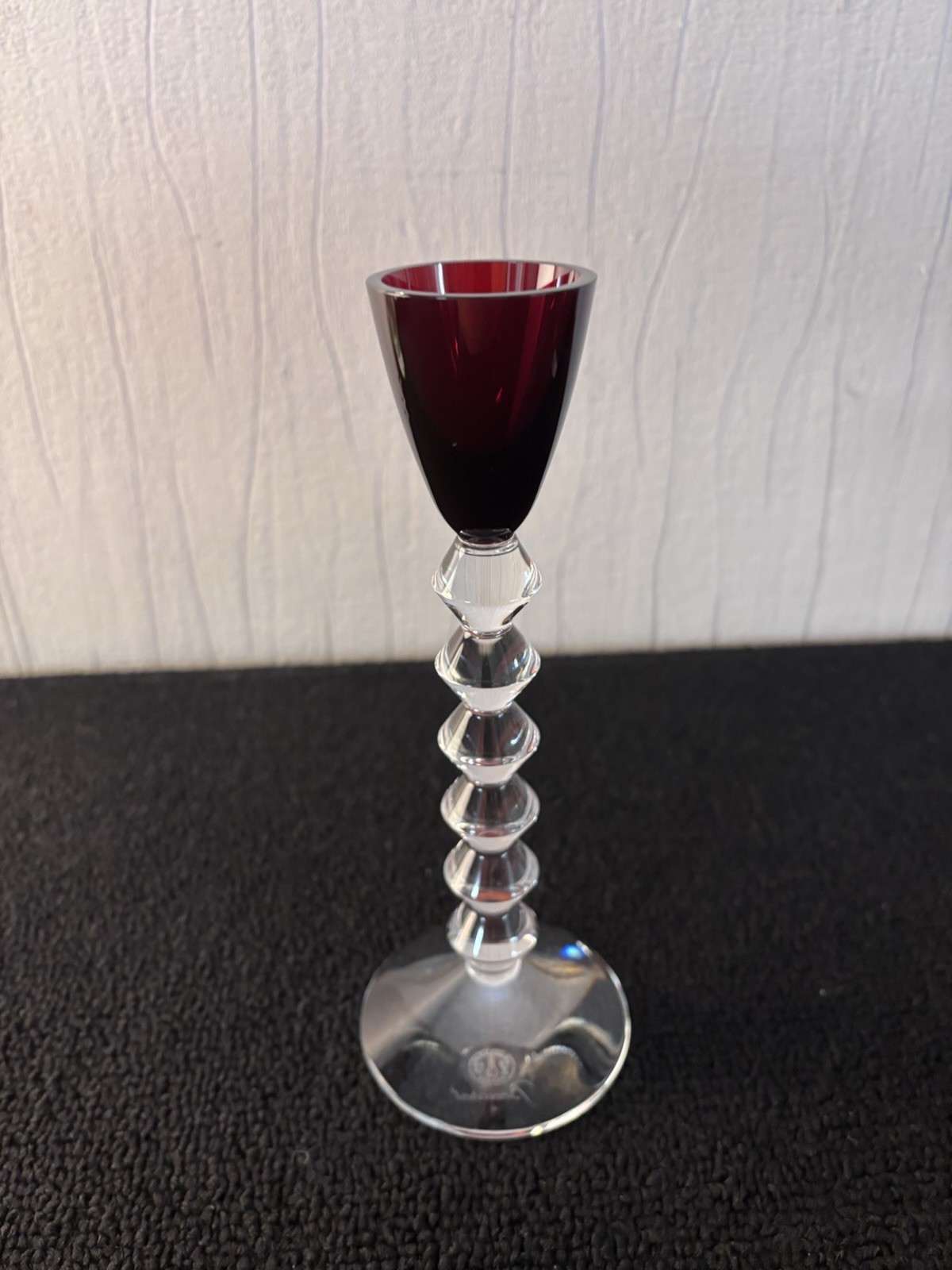 Véga Red Flute (Cut) In Baccarat Crystal