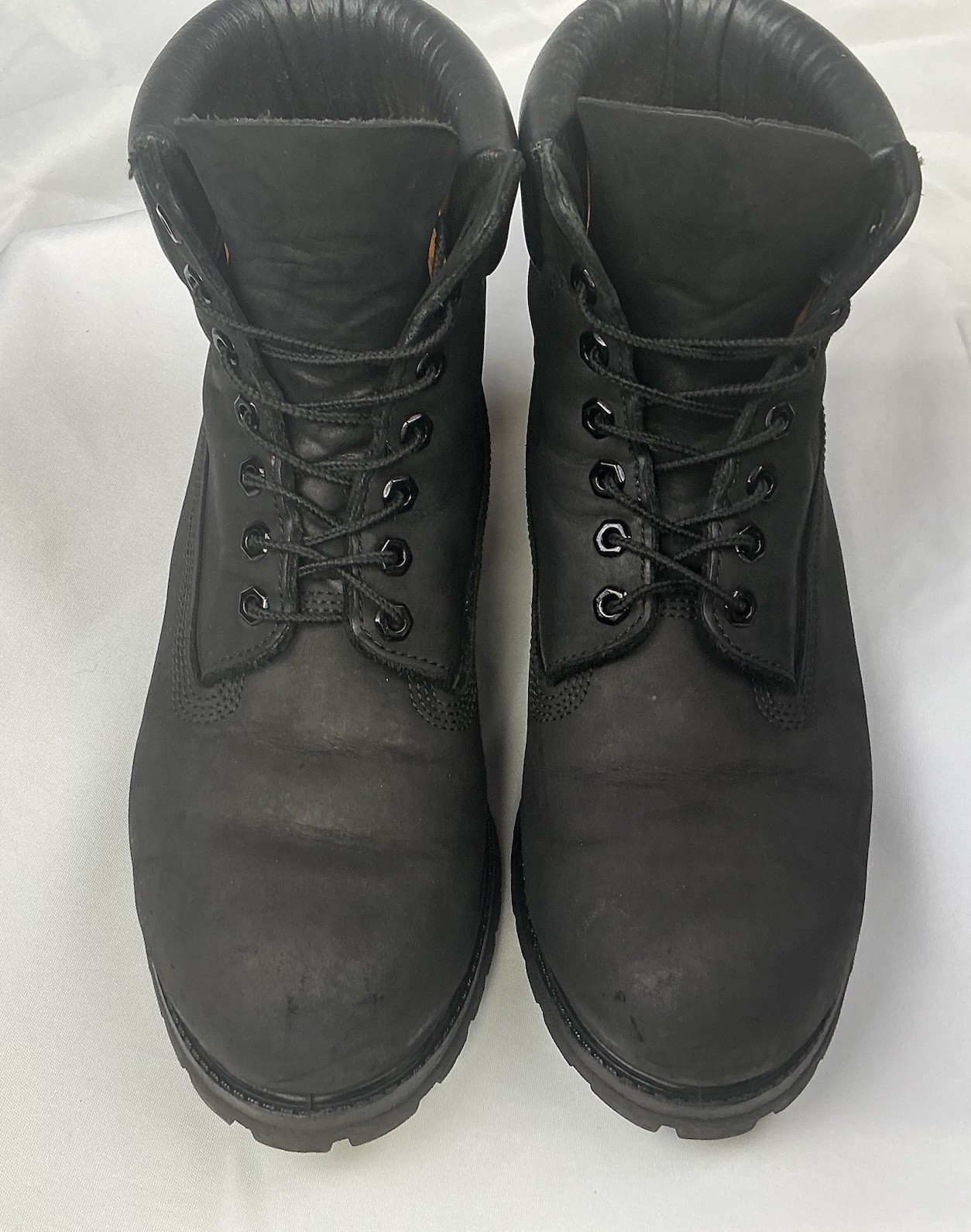 Vintage 90s Timberland Boots RARE Black Nubuck USA Original Owner Men’s Size 10