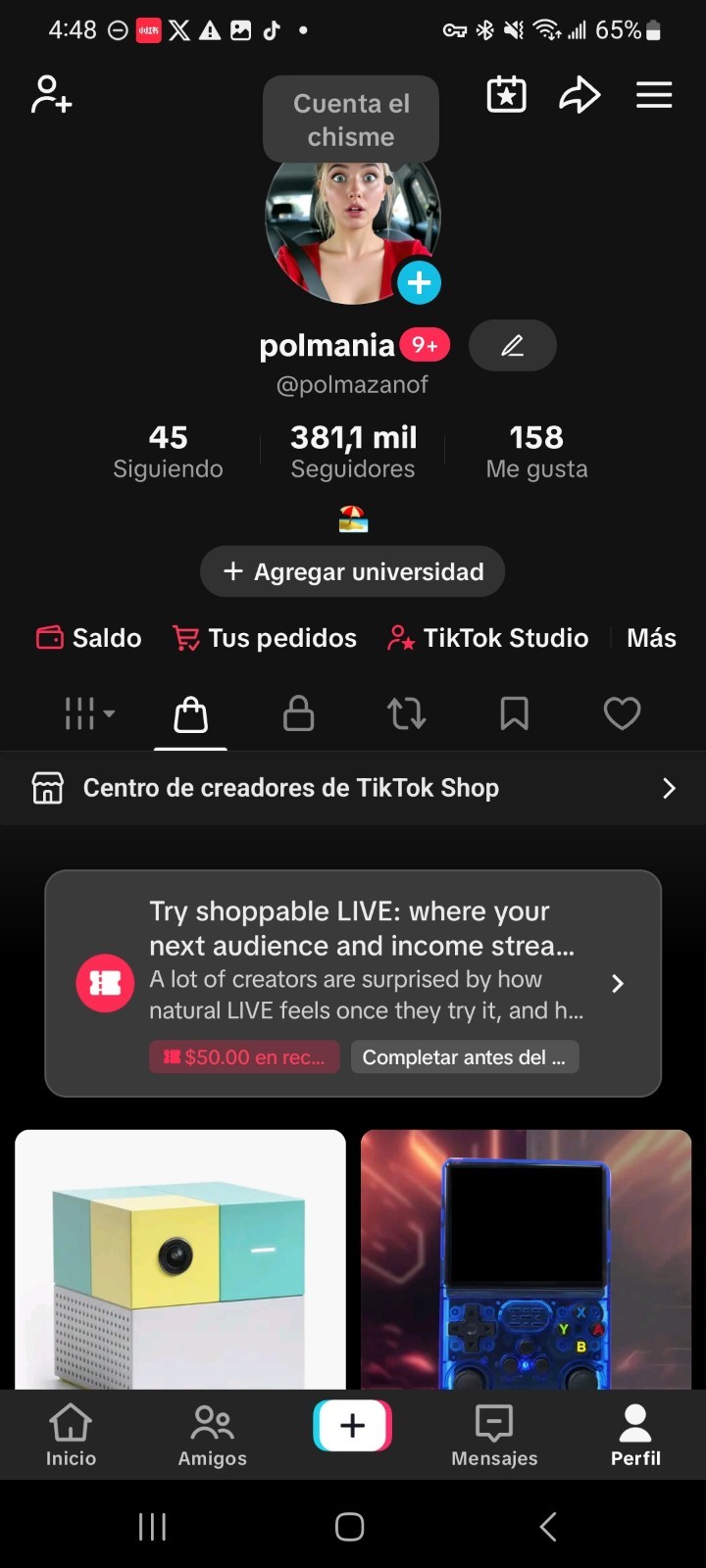 TikTok Shop for Creator Acct | TikTok Shop Affiliate | Approved | USA | 380k