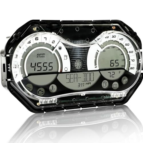 278002270 Speedometer with LCD Gauge & Chrome Bezel, LCD Speedometer Gauge 