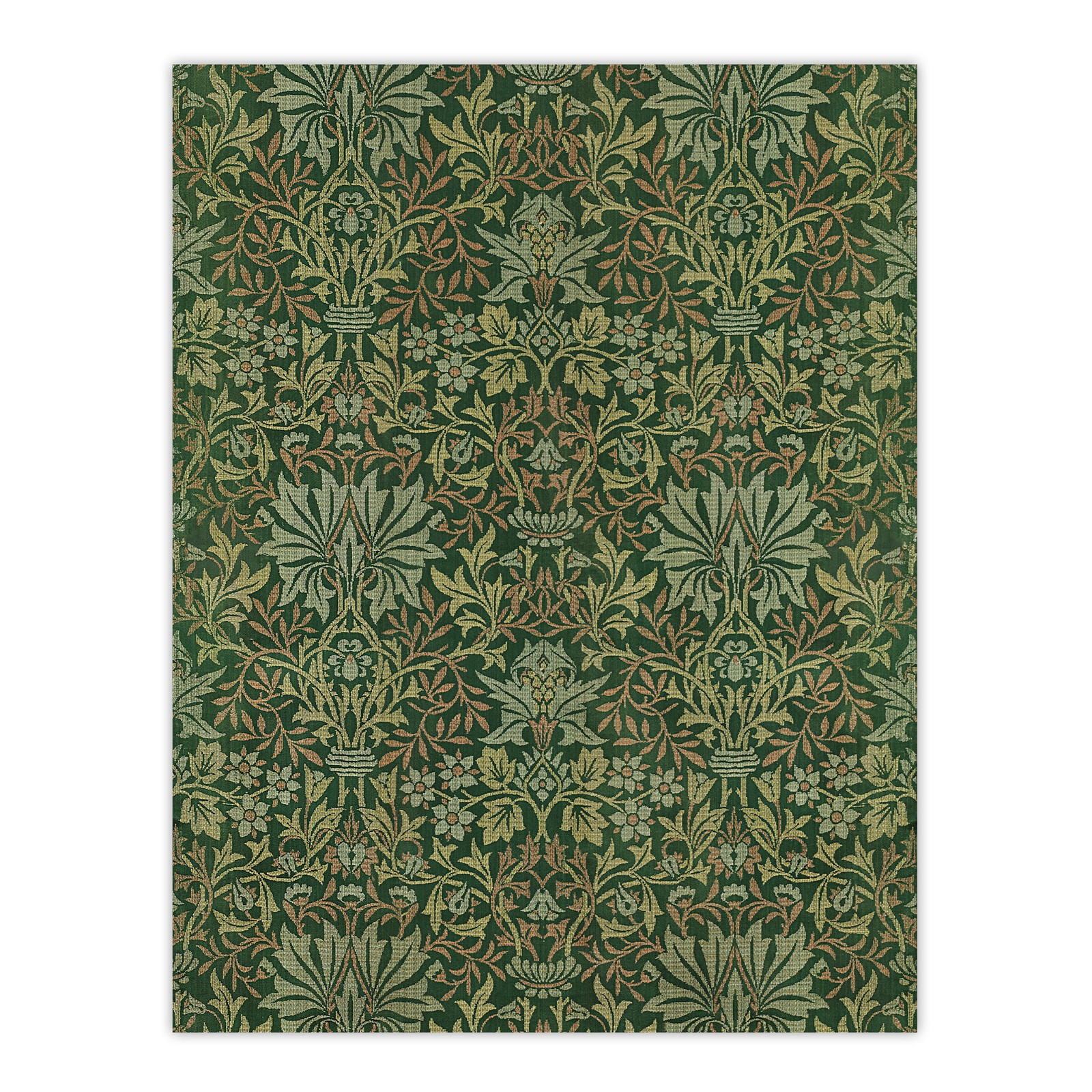 Flower Garden Textile Pattern Vintage Framed Wall Art Print W. Morris