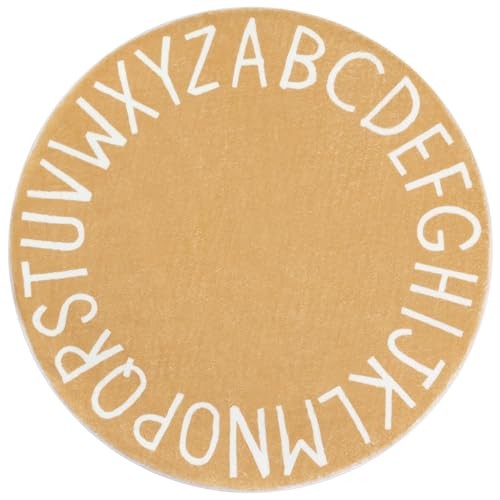  Round Kids Play Rug Alphabet Nursery Area Rug Extra Large Soft Crawling Play 