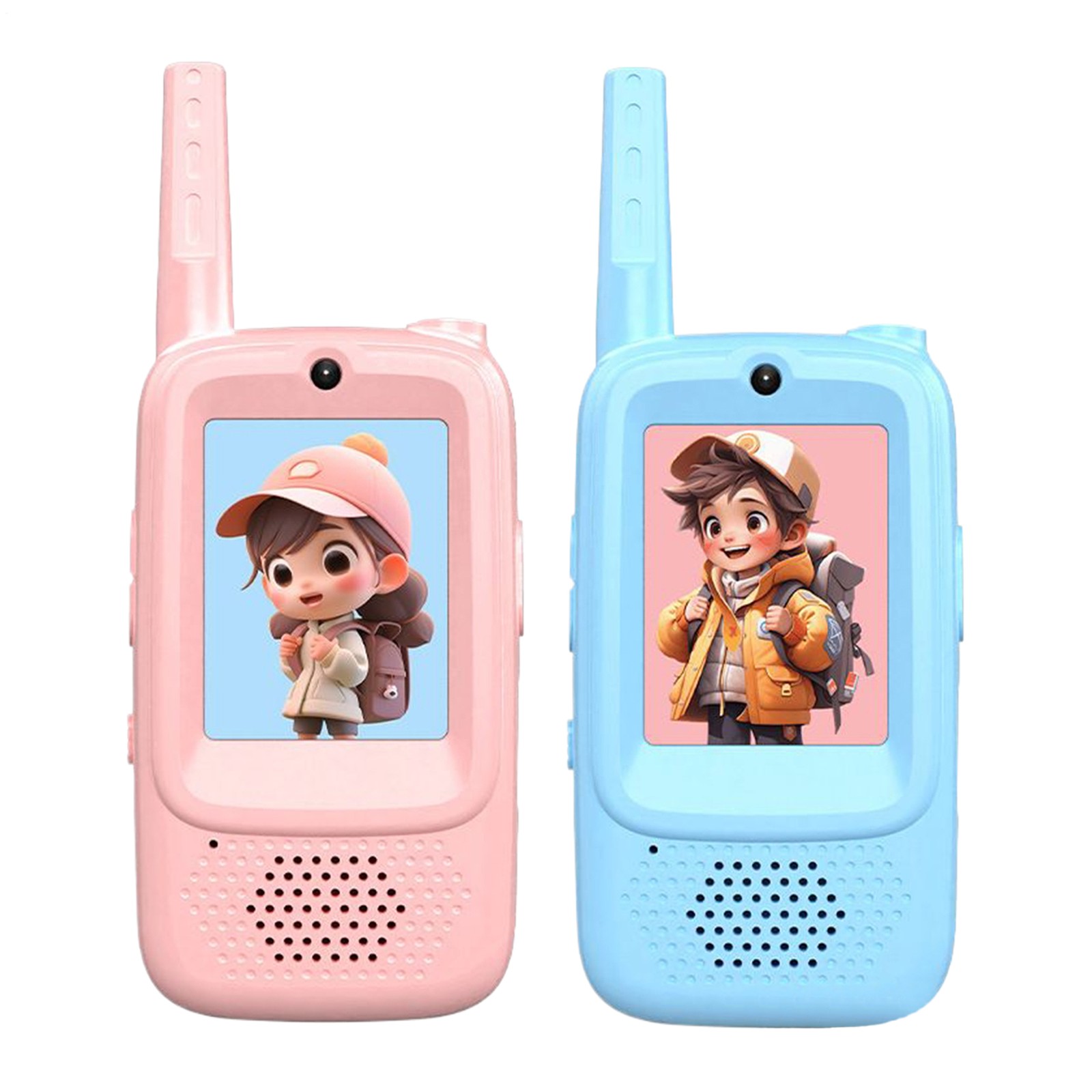 Kids Video Walkie Talkies 2 Pieces HD Screen 4 Voice Changers Walkie 