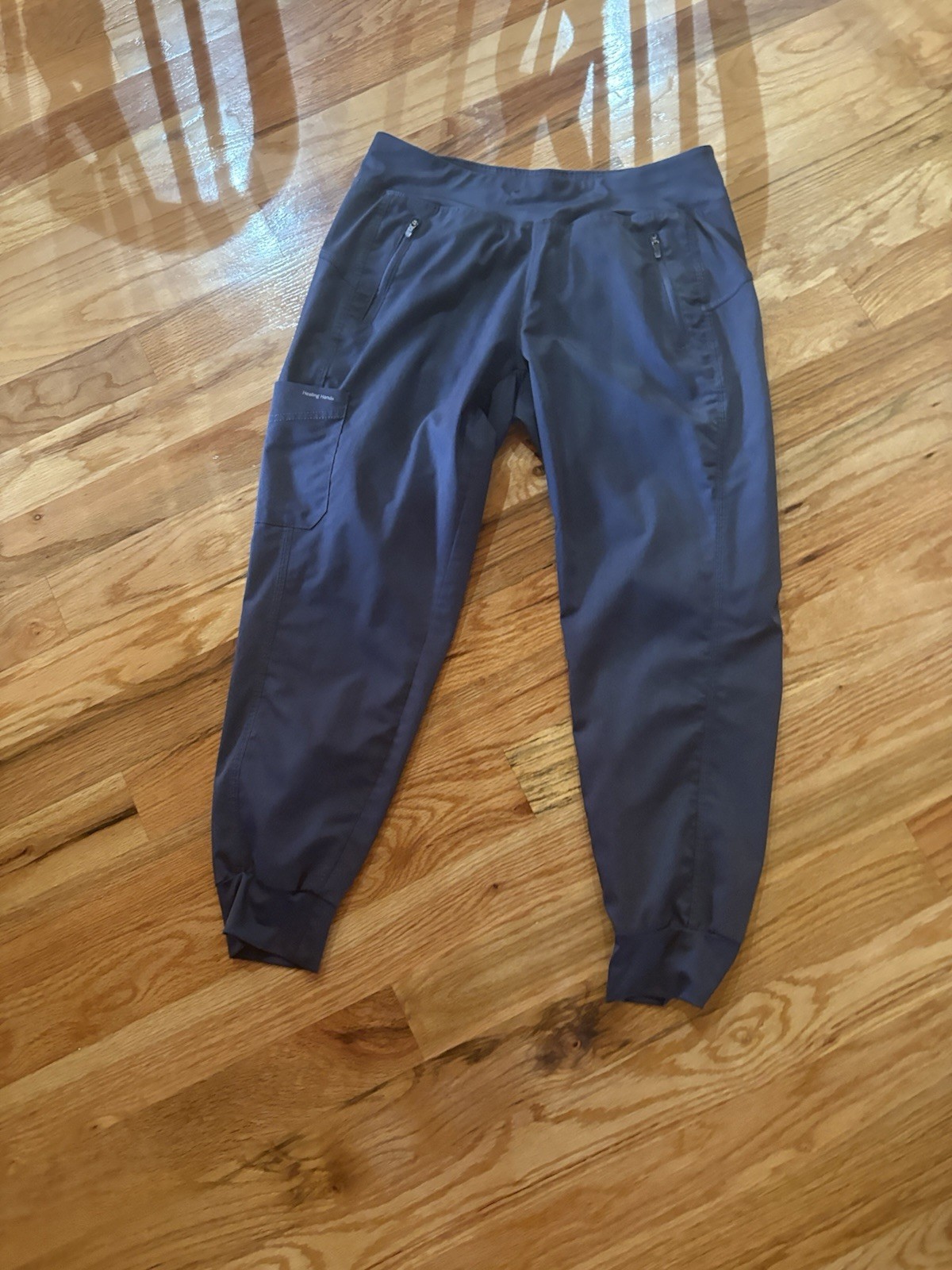 medium healing hands gray scrub pants