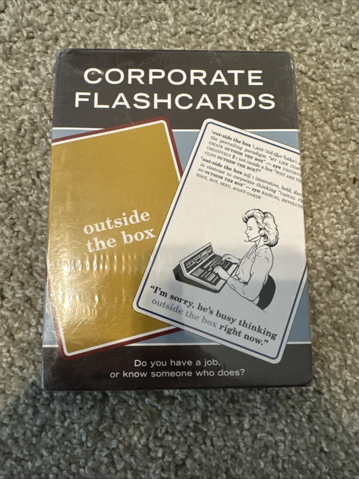 Corporate Flashcards 60 Cards of Corporate Jargon 2006 Humor Gift NEW & SEALED