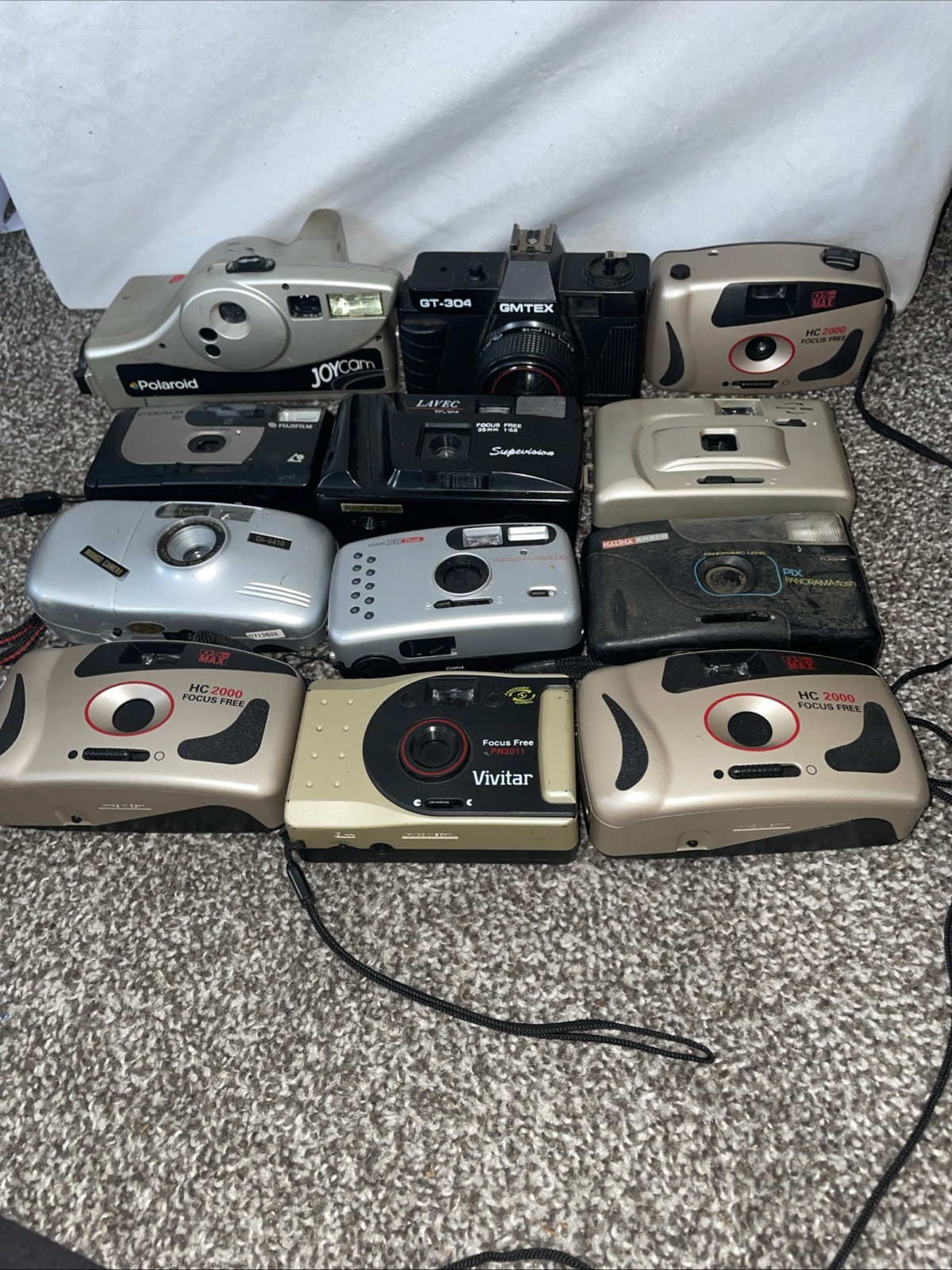 Lot Of 12 Cameras For Parts Or Repair Only