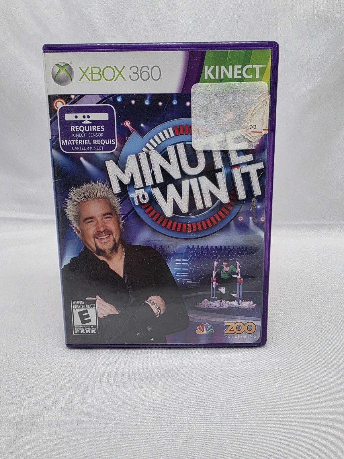 Minute to Win It Video Game Microsoft Xbox 360 Kinect Show Complete In Box CIB