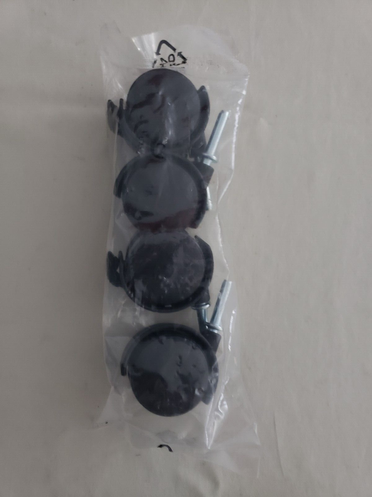 PLASTIC CASTERS 1.5" WHEELS CHAIRS FILE CABINETS 360 ROTATION NEW SET OF 4