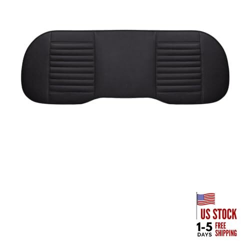 Car Back Seat Cover, Breathable PU Leather Seat Cushion Protector Rear Black