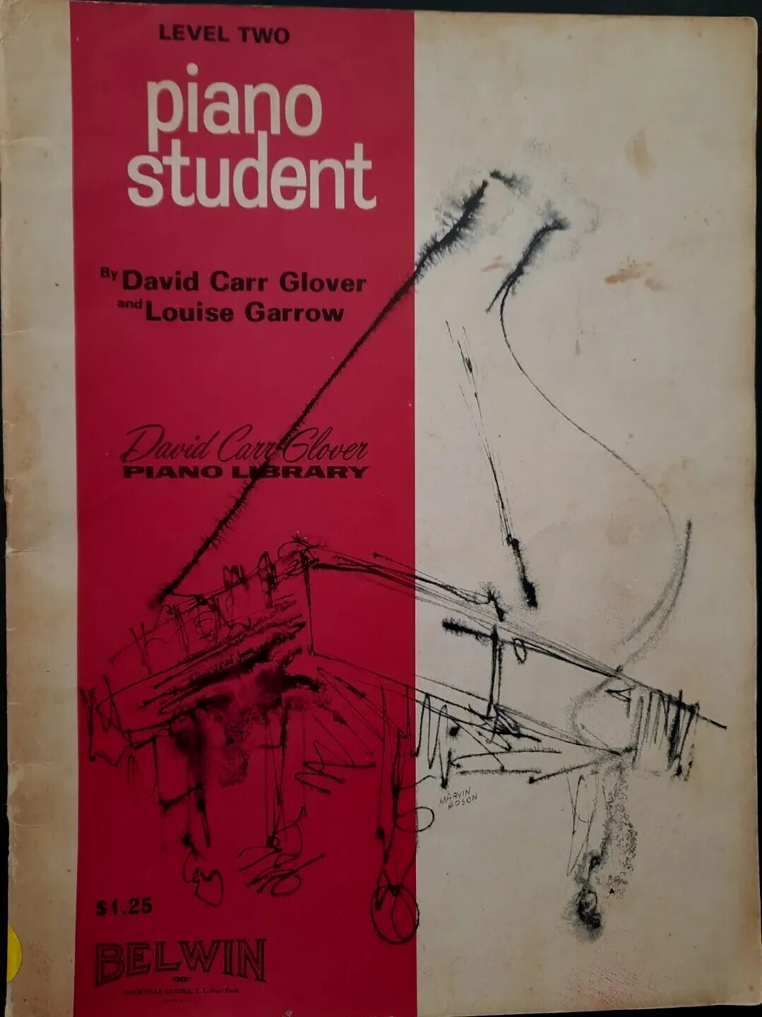 Piano Beginner Student LEVEL 2 Sheet Music Study David Carr Glover L GARROW 1967