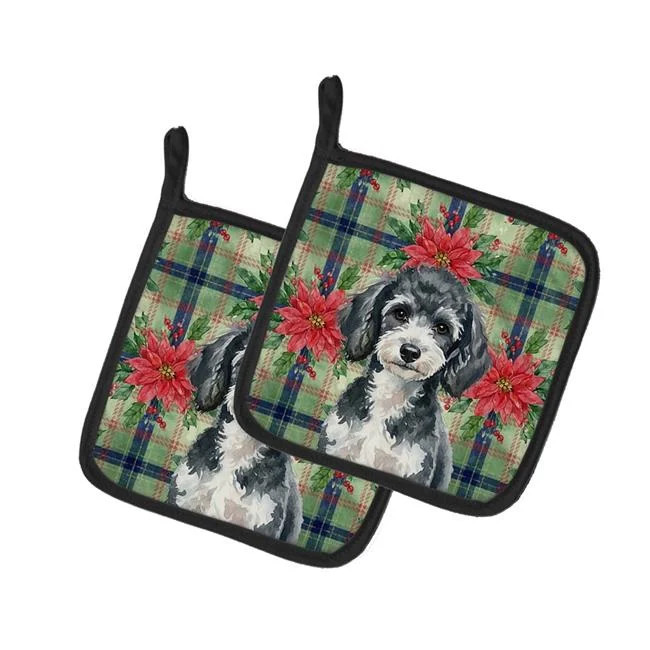 Carolines Treasures WDK8765PTHD Unisex Adult Miniature Parti Poodle Christmas...