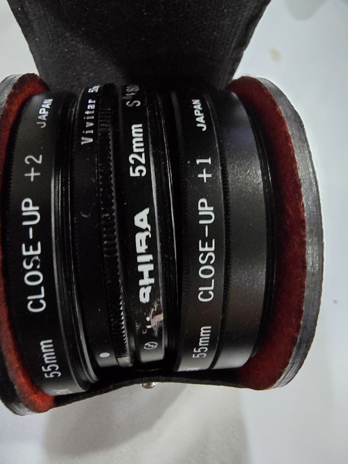 Vivitar & Tiffen 55mm Filters 25 Red, Cross Screen, & Polarizer