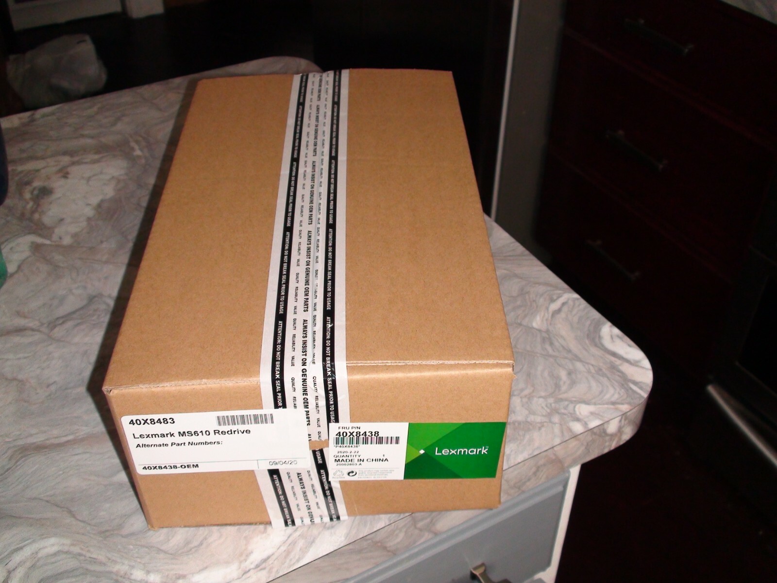 New/sealed oem Lexmark 40x8438-M3150 MS610de MS610dte Redrive Assembly Genuine 