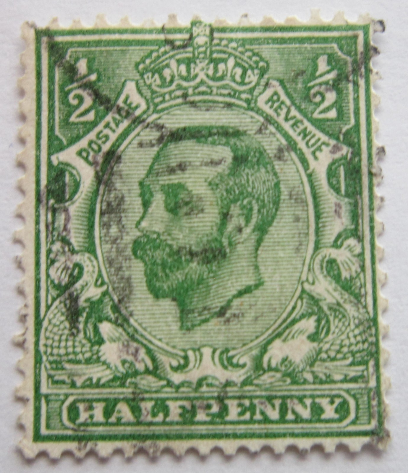 King George V ½d Green