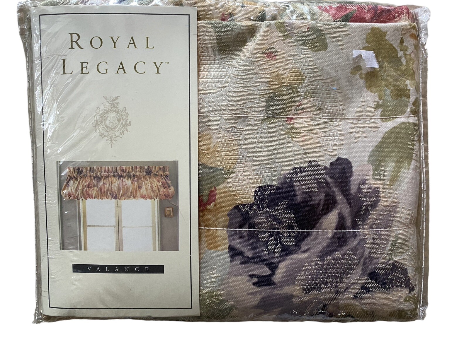 Vtg Westpoint Stevens Royal Legacy Fancy Valance 84” x 15" Curtain Floral