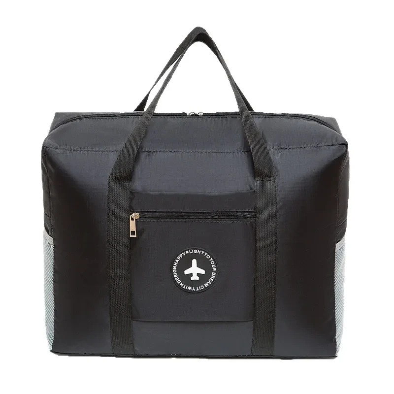 Oxford Foldable Luggage Bag round Label Travel Bag Carry-On Suitcase Moving Pack