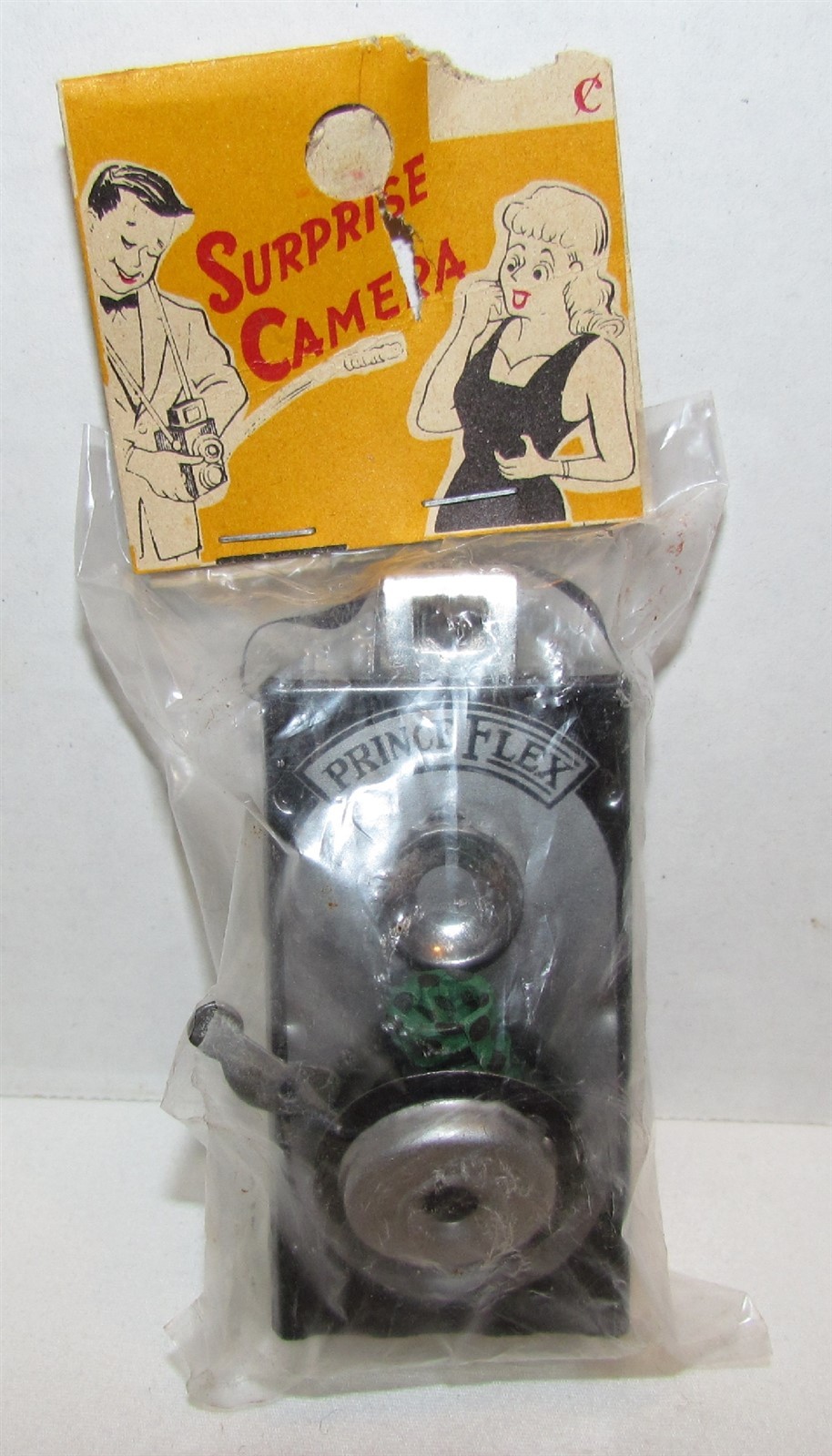Vintage Prince Flex Surprise Camera Joke Novelty Dime Store Toy in package