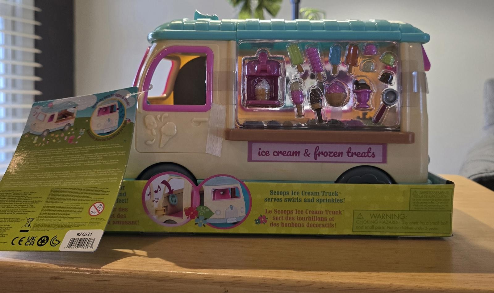 Lil' Woodzeez Scoops Ice Cream Truck Play Food Set