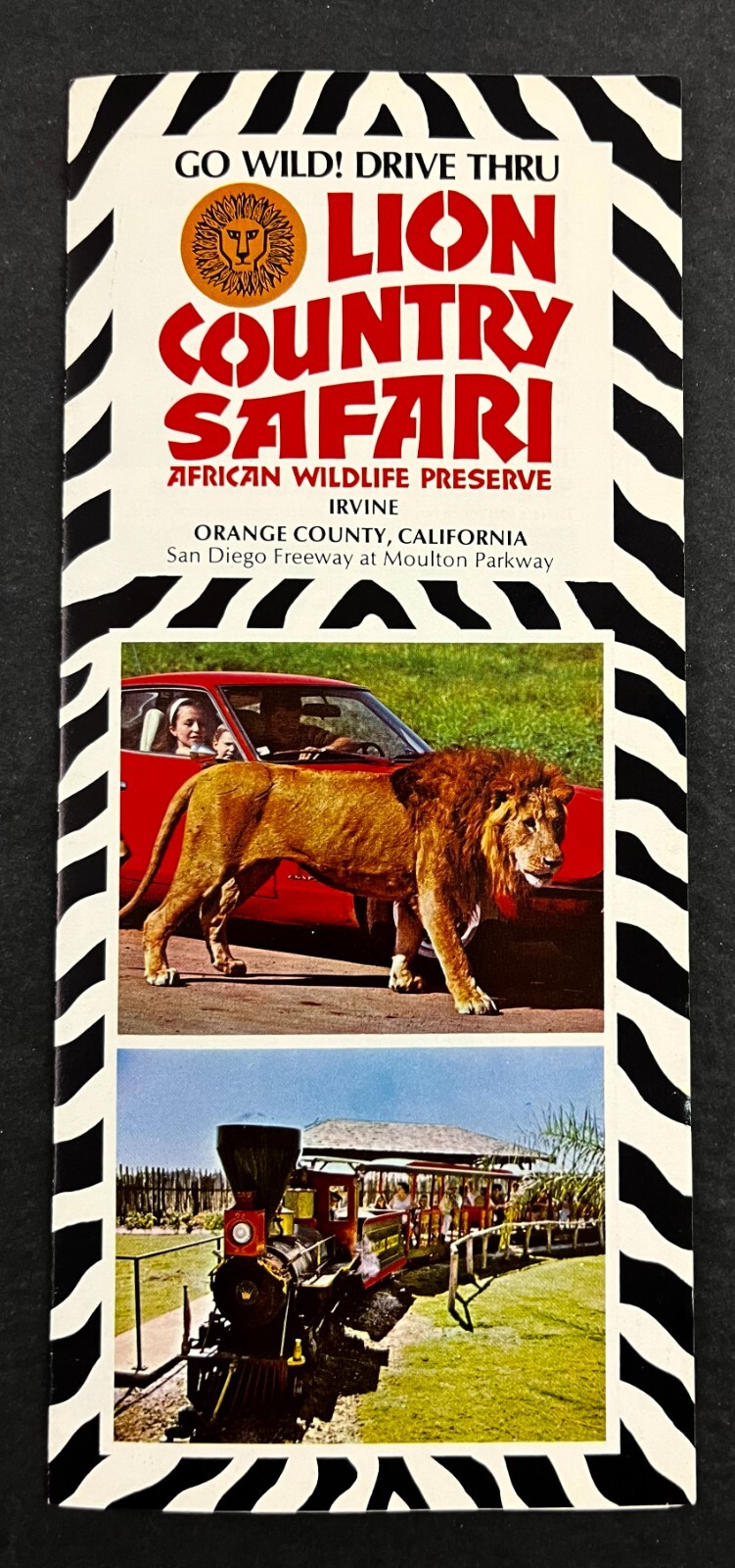 Vintage Lion Country Drive Thru Safari Orange County California Travel Brochure