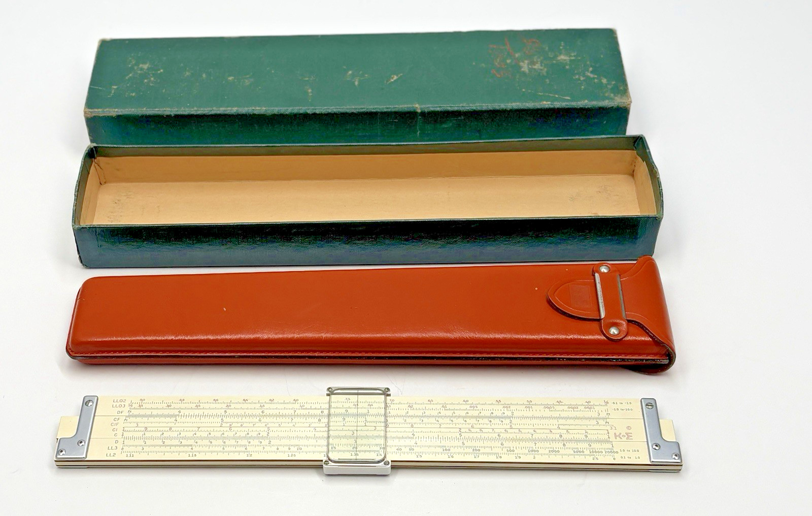 K-E Log Log Duplex Decitric Slide Rule 4081-3S