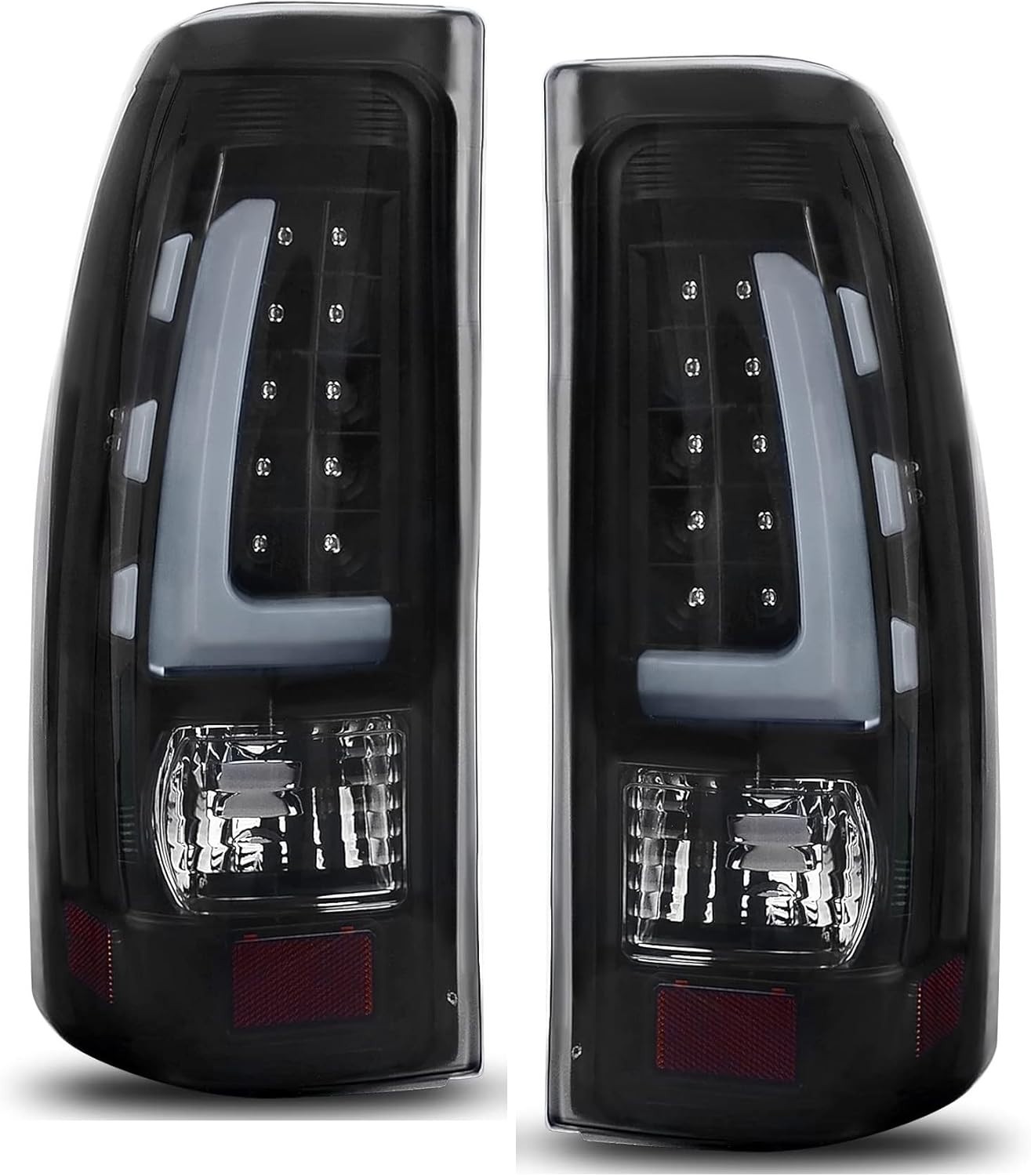 Tail Light Assembly Compatible with 1999-2006 Chevy Silverado 1500/2500, 01-06 S