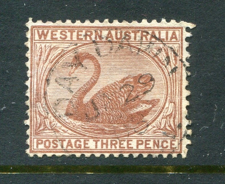 Western Australia #53 Swan 3 P. [Used]
