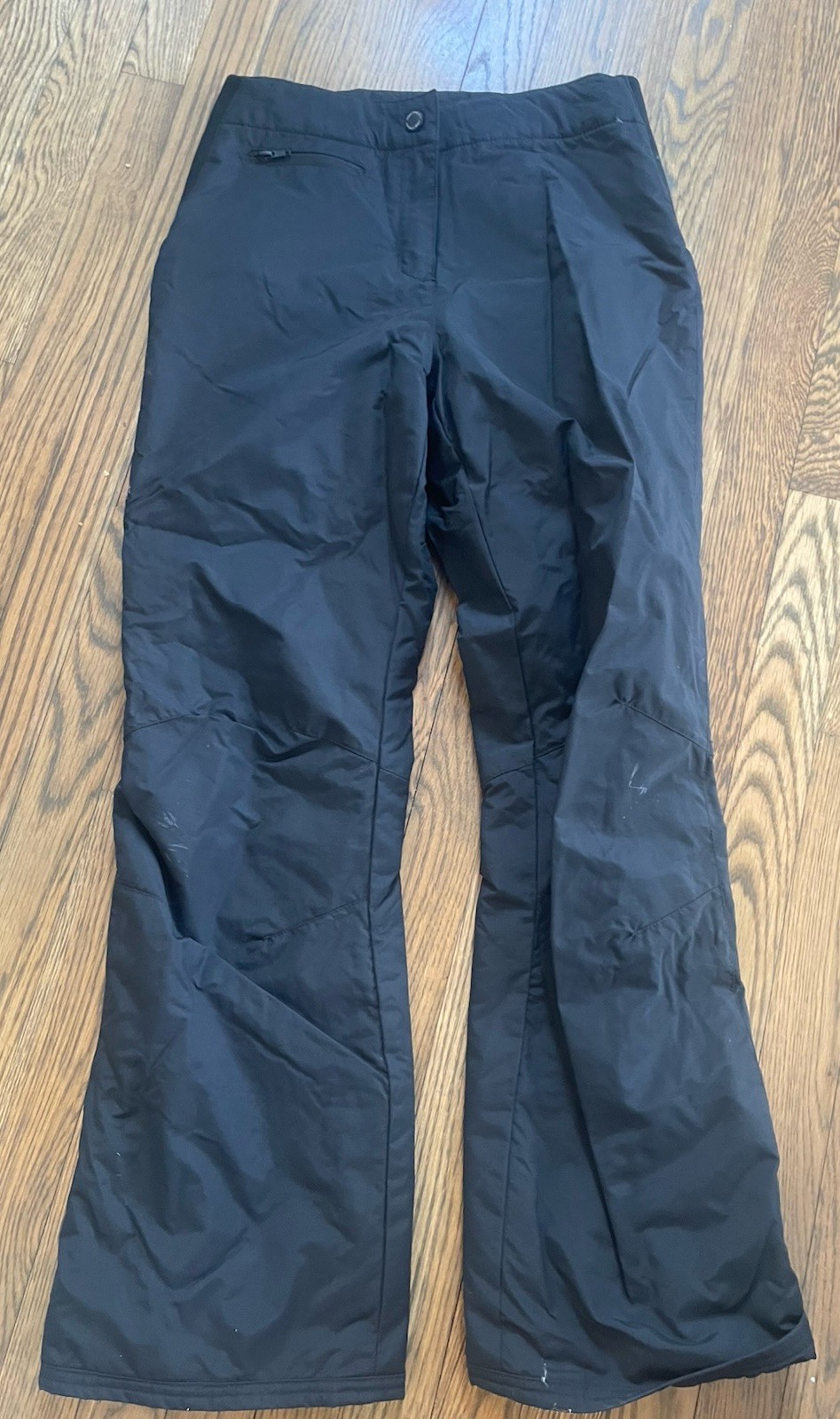 Obermeyer Women's Snow Pants Black Size 4 Polyester Skiing Softshell Flared