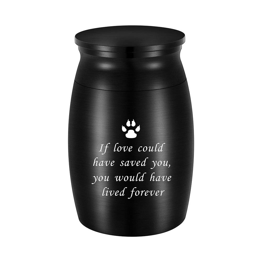 3 Inches Small Keepsake Urn for Pet Dog Ashes Aluminum Mini Cremation Urns fo...