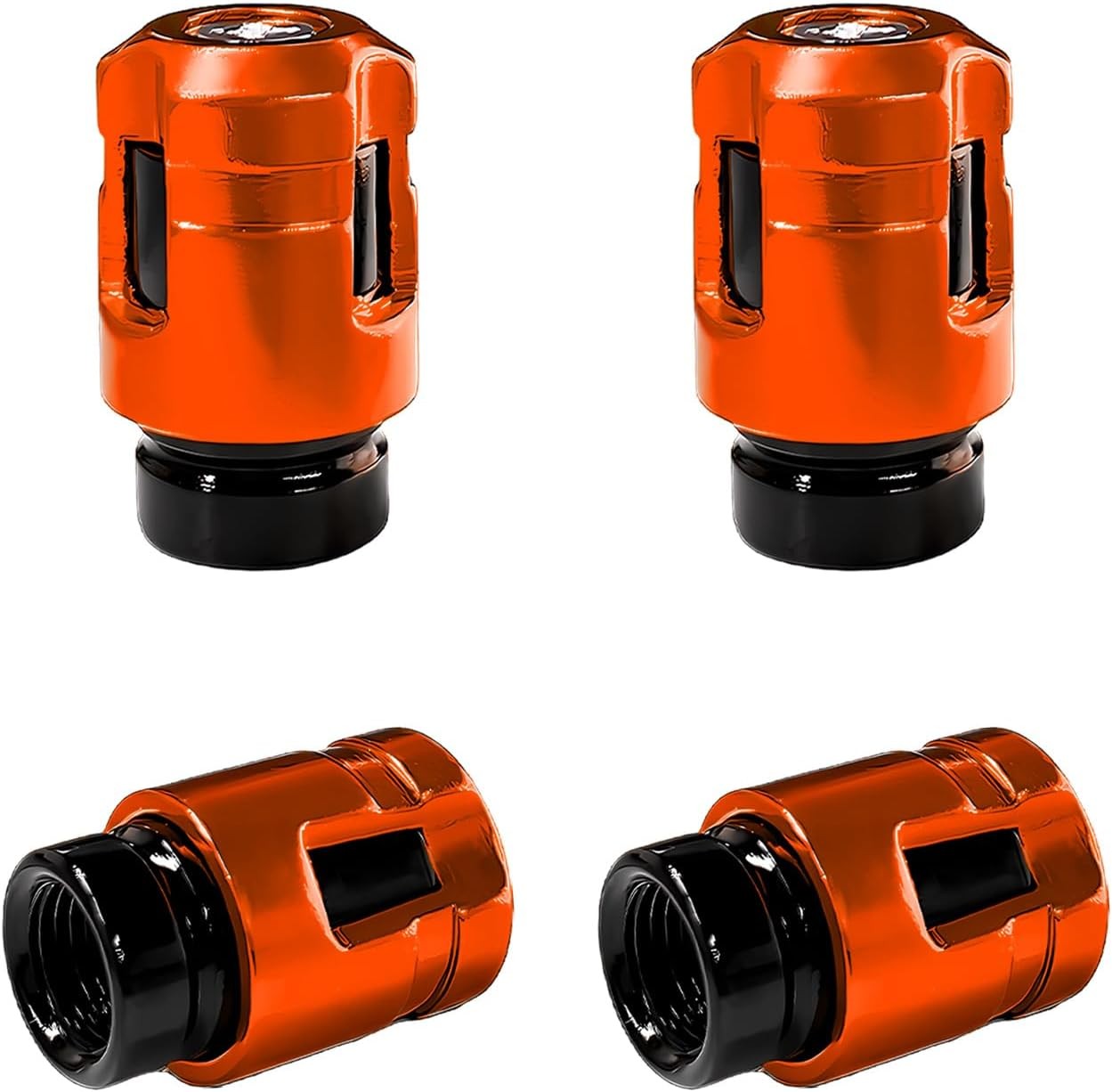 4PCS Tire Valve Stem Caps, Aluminum Alloy Car Wheel Valve Covers Leak-Proof Tyre