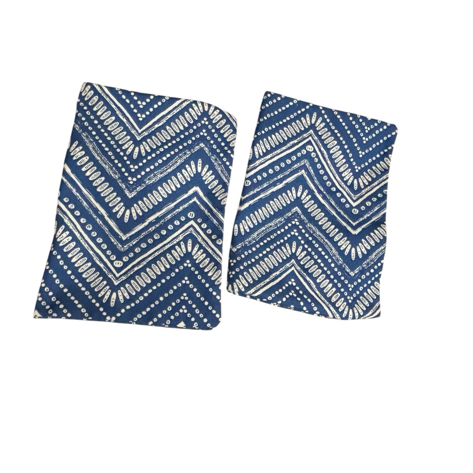 Blue White Chevron Tumblar Pillow Cover 13x20" Tribal Patio Coastal Nautical